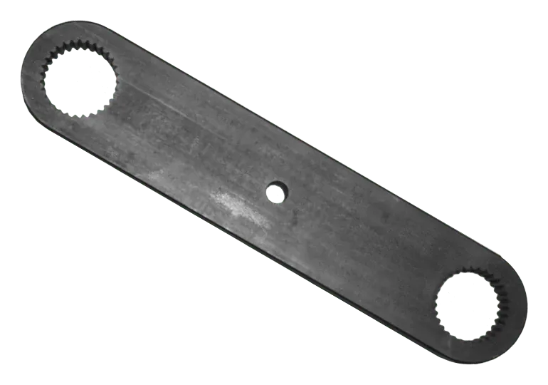 HYTORC Dual Spline Fixture reaction plate with a spline opening at each end