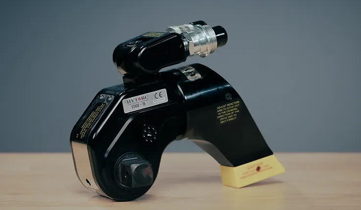 HYTORC EDGE S hydraulic torque wrench showing its 3-moving-part design