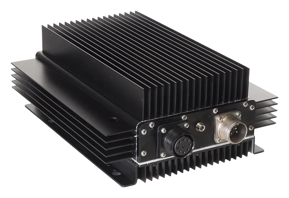HYTORC Electric Power Supply shown from the side with its connectors