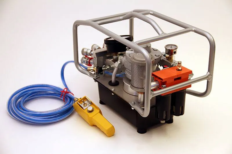 HYTORC HY-AIR air-powered pump — side view