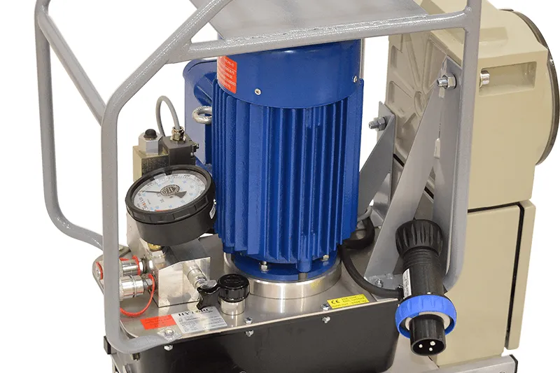 HYTORC HY-EX 3-Stage electric pump — side view