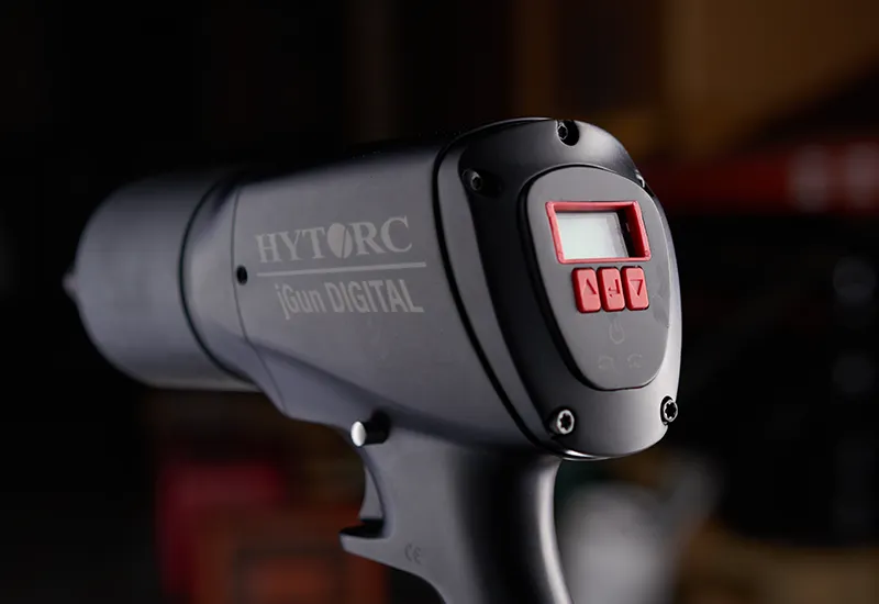 HYTORC jGun Digital pneumatic torque tool — side view