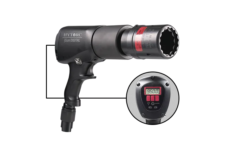 HYTORC jGun Digital pneumatic torque tool — detail view