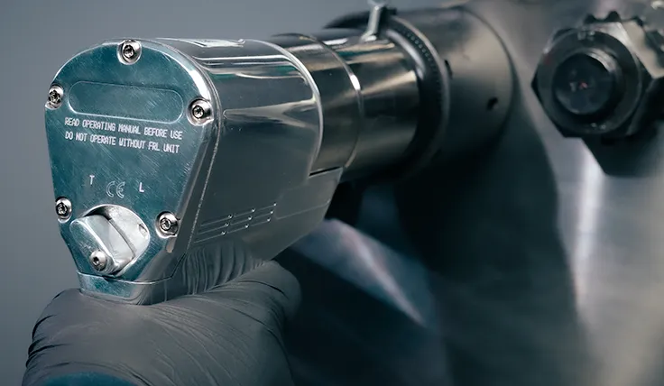 HYTORC jGun Single Speed pneumatic torque tool — rear view