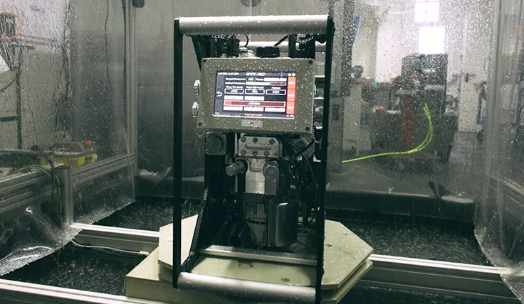HYTORC LIGHTNING PUMP Smart — IP65 rated in simulated rain environment