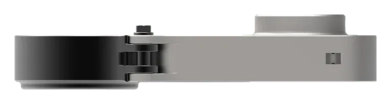 HYTORC Offset Link shown from the side to illustrate its slim profile