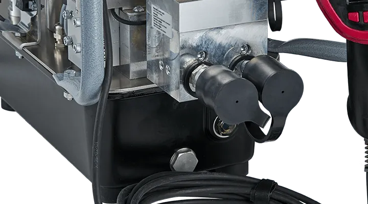 HYTORC VECTOR MINI hydraulic power pack — side view